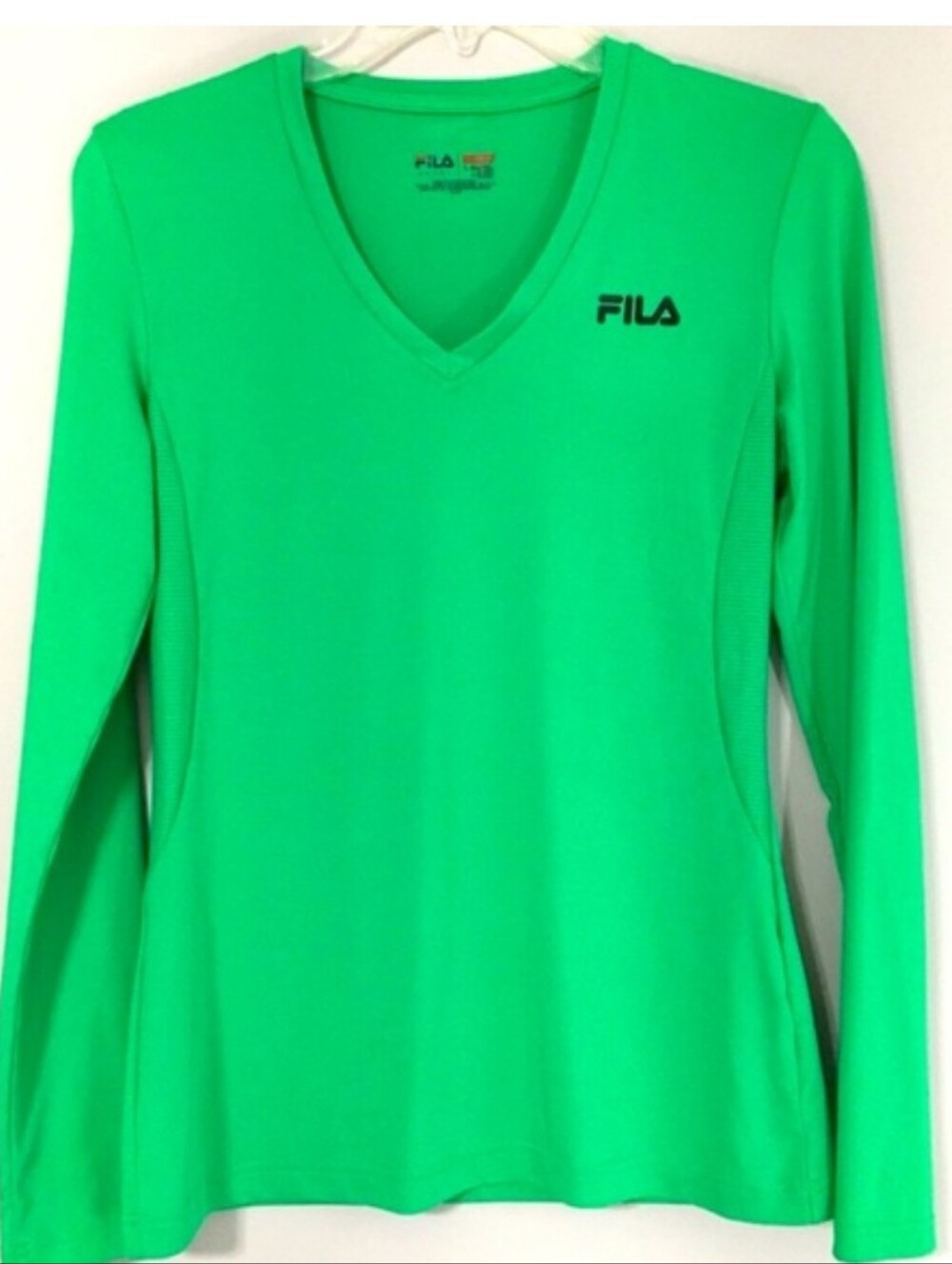 Fila Sport Bright Green Crewneck Performance Top